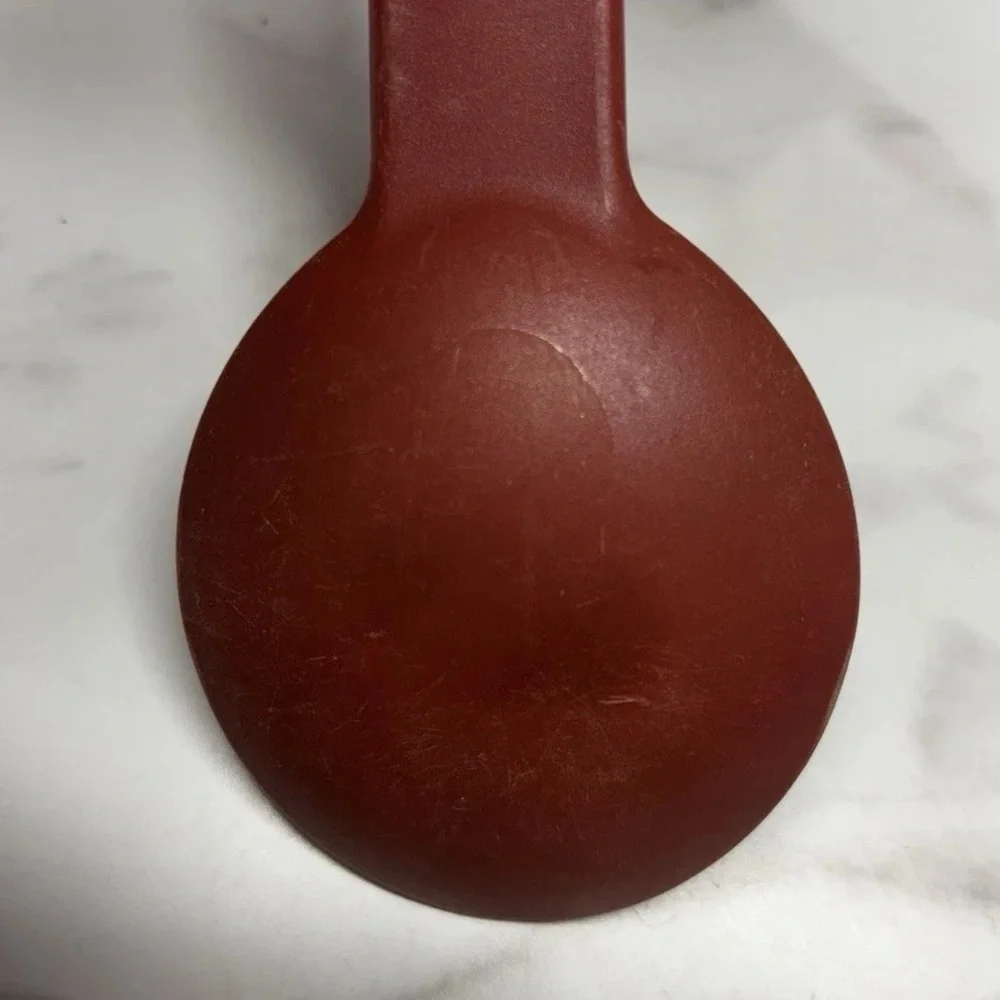 Tupperware Kitchen Duos 4 Pc Kitchen Utensils Paprika Red Spoon Pie Fork Spatula